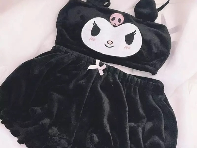 Pijama Preto Curto