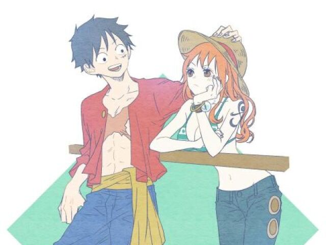 Nami com Luffy