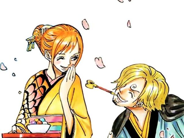 Nami com Sanji