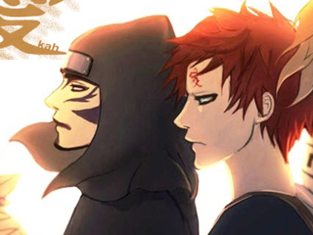 Sim, dois irmãos (Gaara e Kankuro) 🎸