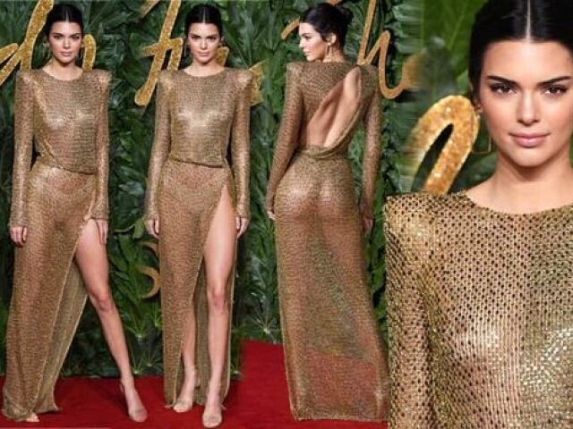 Kendall Jenner - Julien Macdonald (Globo de Ouro 2018)