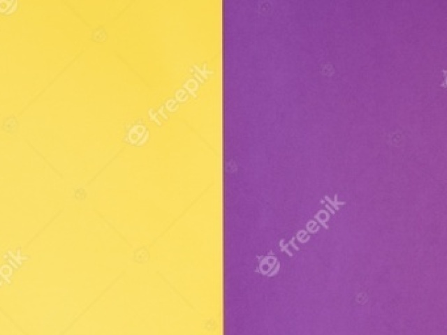 Roxo com amarelo