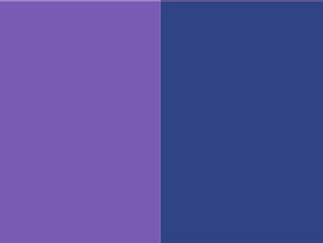 Roxo com azul