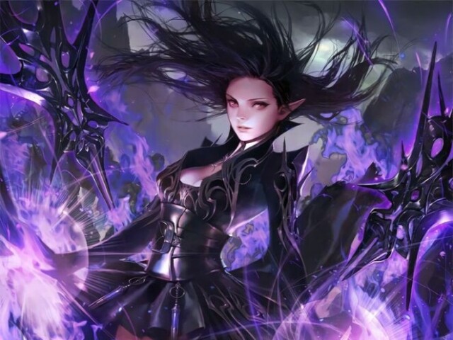 Bruxa do fogo roxo