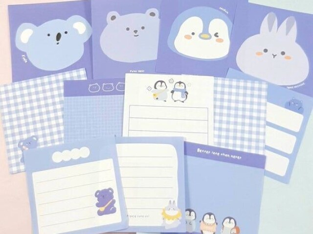 Material escolar pastel