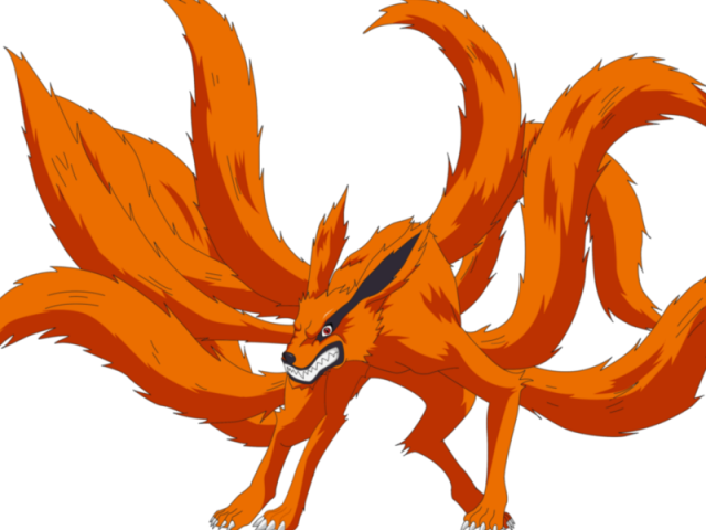 A Bijuu Kurama (9 caudas) do Naruto.