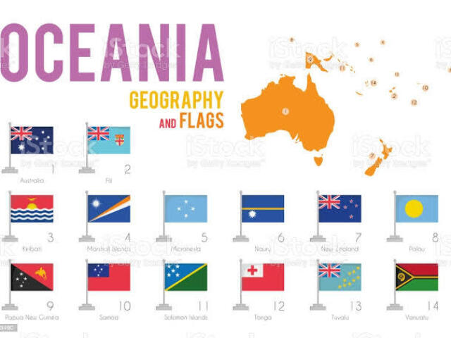 Oceania(onde fica a Austrália)