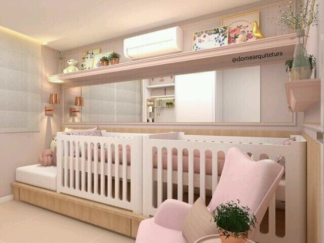 Um lindo quarto para gêmeas 👶👶
