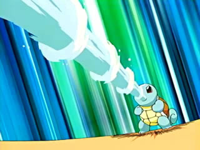 (SE SEU INICIAL FOR SQUIRTLE)
Jato da áqua