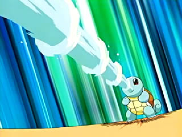 (SE O SEU INICIAL FOR SQUIRTLE)
Jato da água