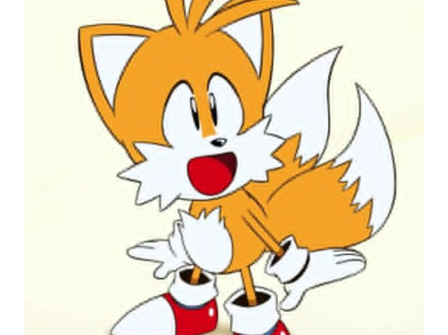 Tails! Ele é adoravelmente fofo