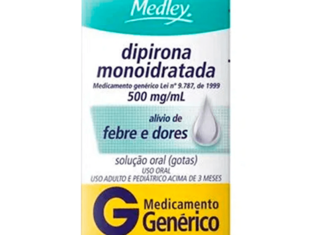 Dipirona - discrição: serve para febre e dor - Idade : uso oral adulto e pediátrico acima de três messes