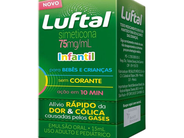 luftal- discrição: alivio rápido da dor e cólica causadas pelos gases- Idade :uso adulto e pediátrico