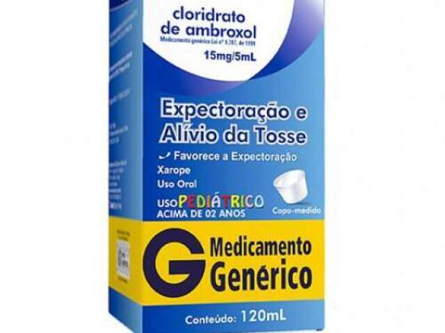 cloridrato de ambroxol- Discrição : expectoração e alivio da tosse -Idade : uso pediátrico acima de 2 anos