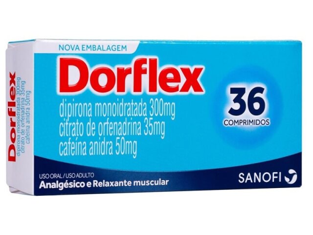 dorflex - Discrição: analgésico e relaxante muscular - Iadade : Uso adulto