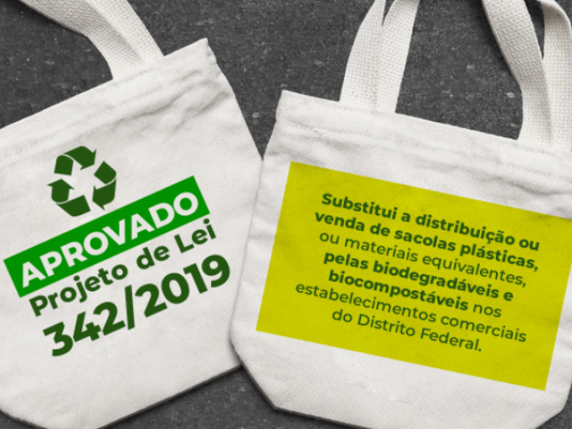 O uso de sacolas biodegradáveis