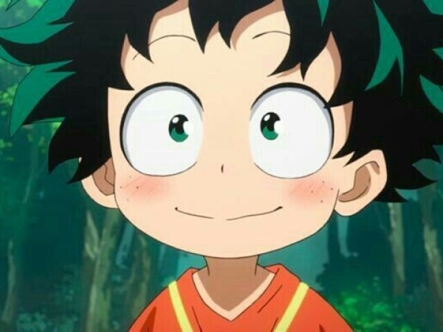 Deku esta feliz também