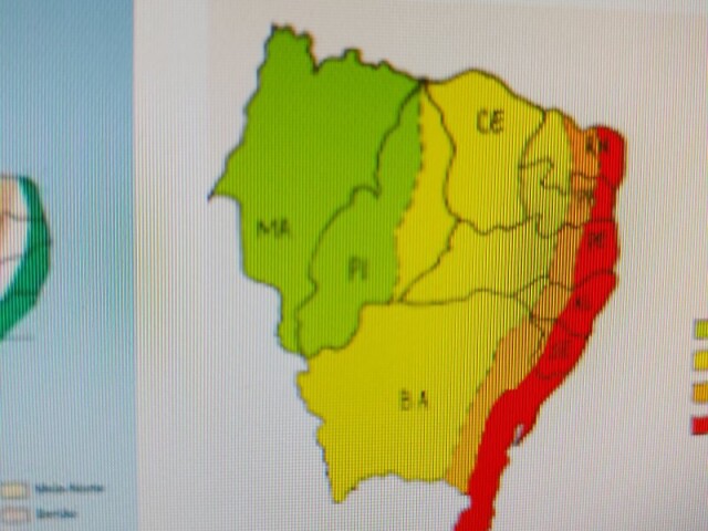 Mapa populacional do nordeste