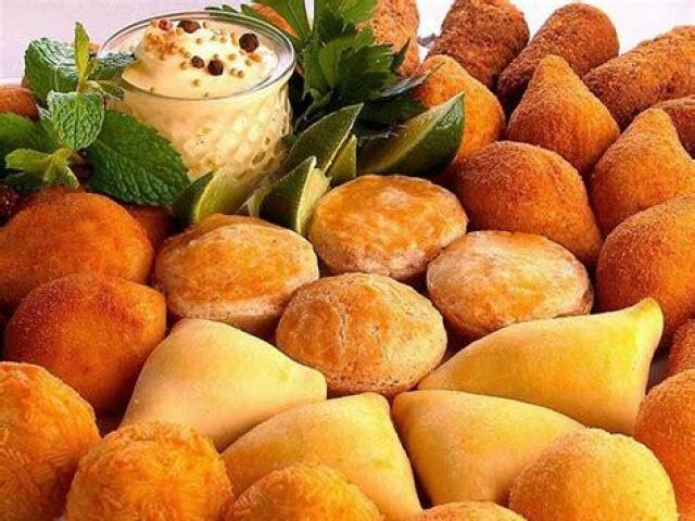 coxinhas etc...