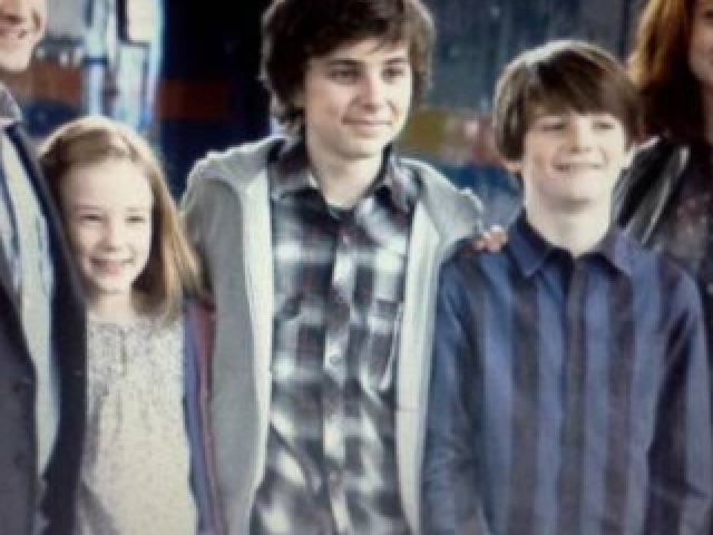 Lilian Luna Weasley, Alvo Severo Weasley e Tiago Sirius Weasley.