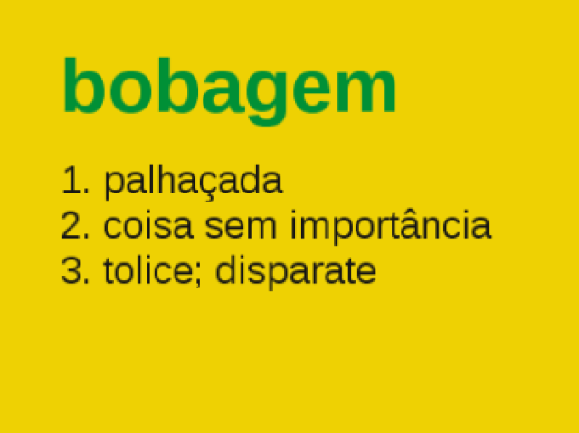 É importante para que as pessoas entendam que é uma completa bobagem o assunto e pararem de cometê-lo por bobagens da vida.