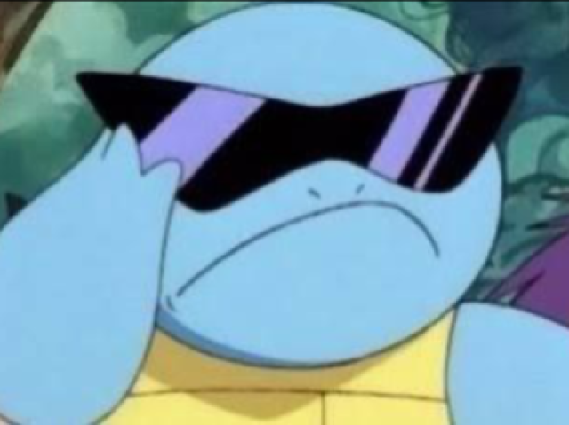 Squirtle de óculos escuros