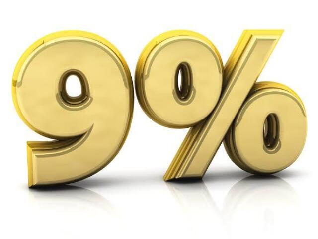 9%