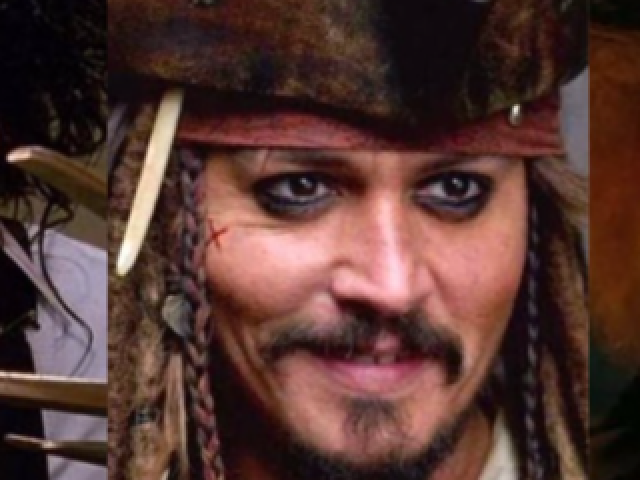 O capitão e destemido como capitão Jack sparrow