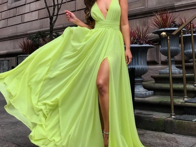 vestido neon