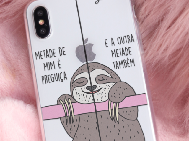 Sou preguiçosa como essa capinha kkkk