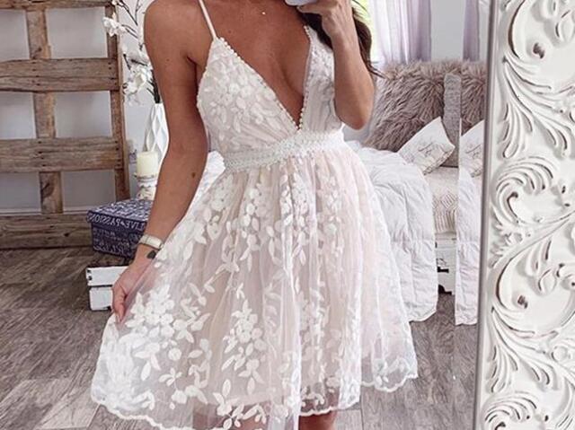 Vestido curto branco