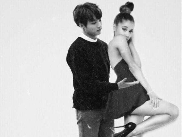 Ariana e Jungkook.