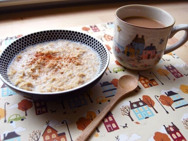 Cereal com leite