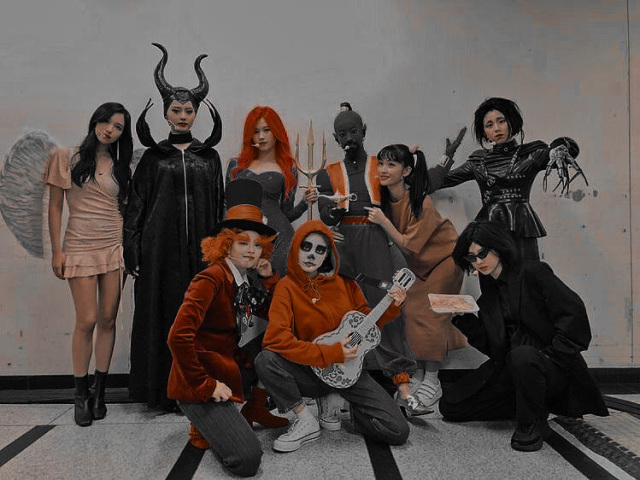 Monte sua festa de halloween e eu direi qual é a sua fantasia (k-pop version)