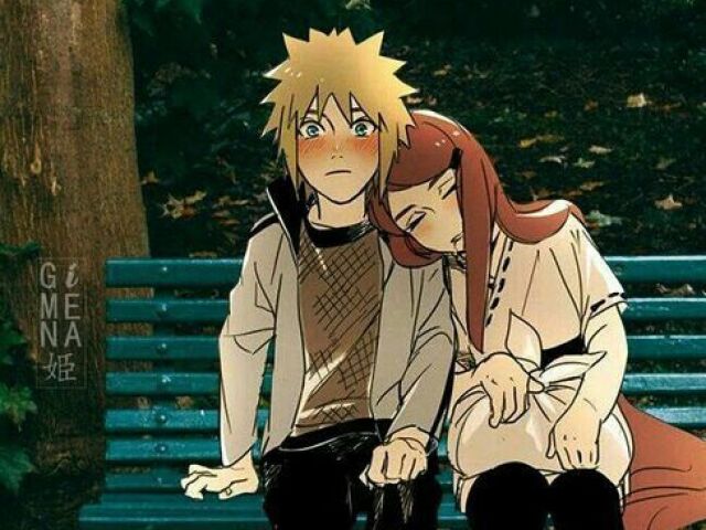 Kakashi e Rin, e Minato e Kushina.