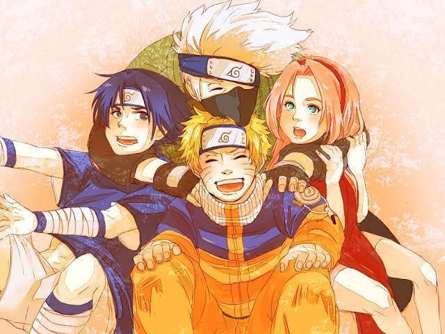 equipe 7 e quem treinou foi kakashi (sasuke, sakura, e naruto)