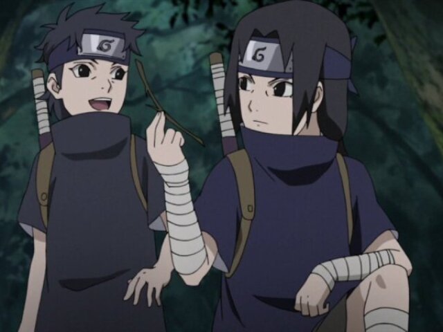 Shisui e Itachi.