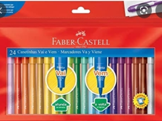 24 cores vai e vem faber castell