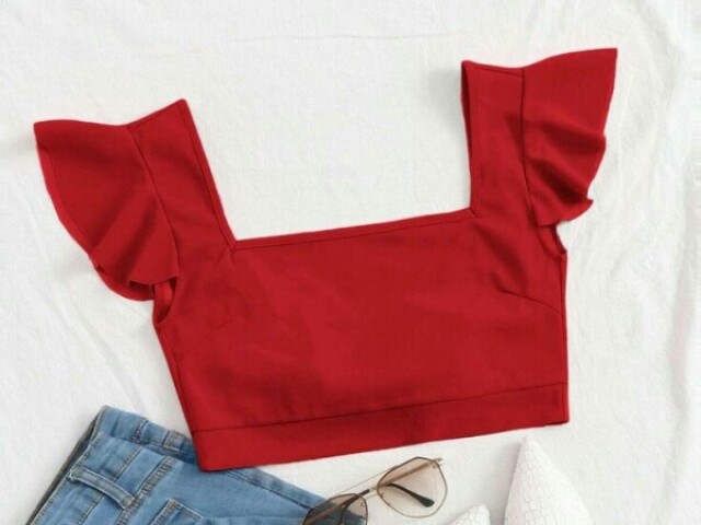 Crop vermelho