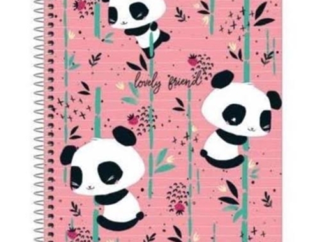 caderno panda