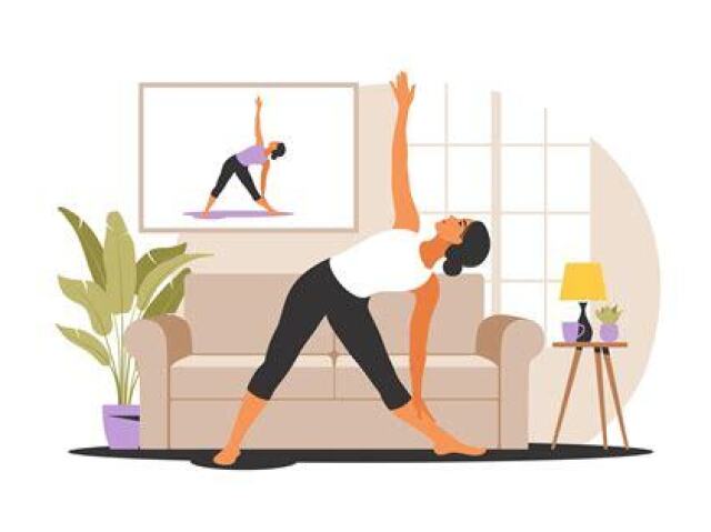 Ficar em casa: Eu até posso ficar em casa, mas pelo menos fazer algum exercício né? Ainda quero continuar em forma.