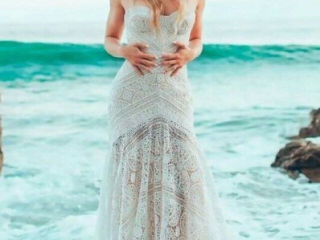 Vestido rendado