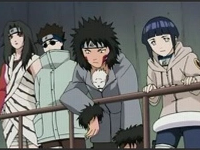 Equipe 8: Hinata Hyuuga, Kiba Inuzuca e Shino Aburami