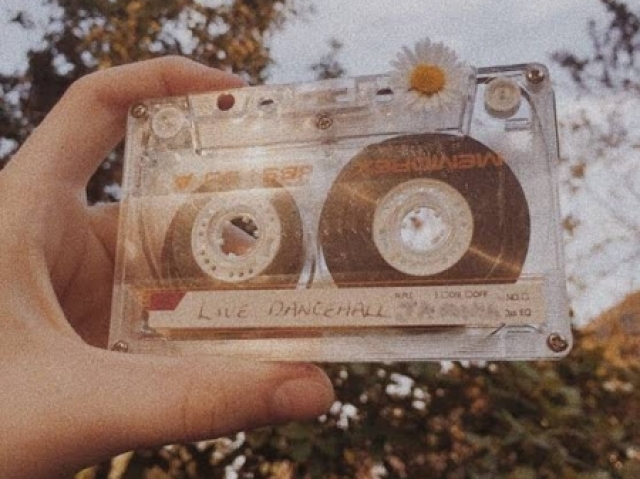 Uma fita cassete com suas musicas favoritas! 📼🌼