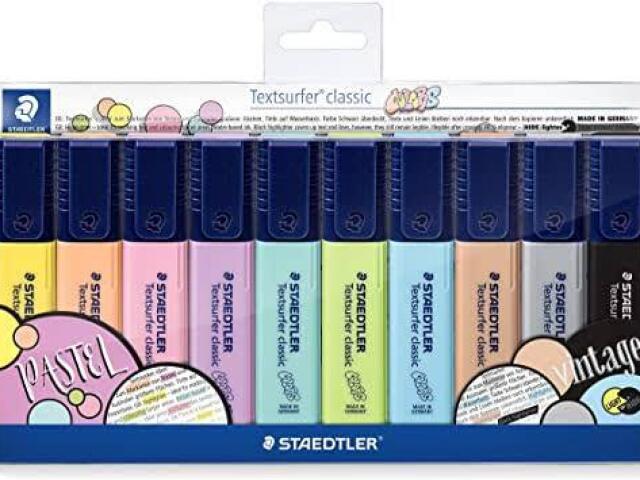 Marca-texto
Staedtler Text Surfer Classic
10 cores