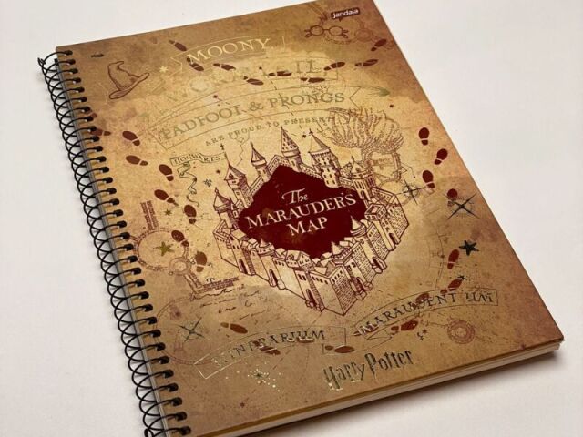 Caderno
Tilibra
Harry Potter
"The Marauders Map"