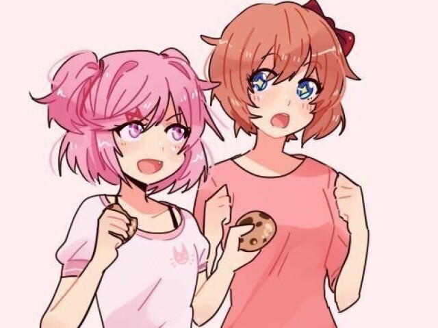 Natsuki é a mais baixa do Clube de literatura e Sayori é a mais alta