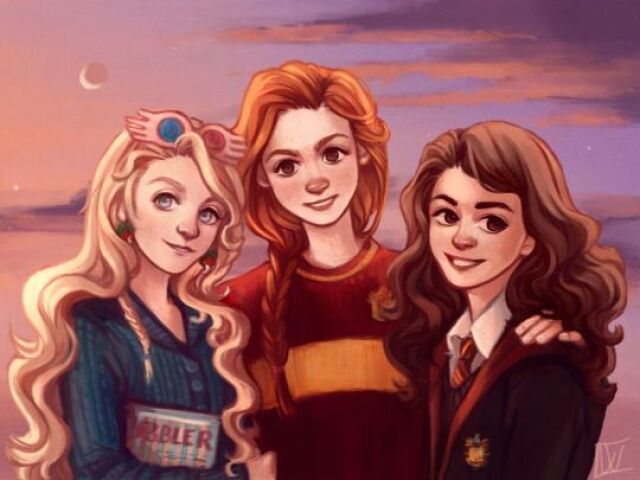 Luna Hermione e Ginny