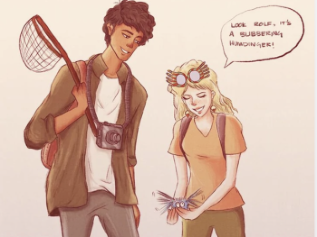 Rolf Scamander e Luna Lovegood.