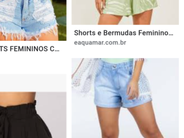 Com um short jeans e um top